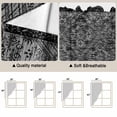 thumbnail image 5 of Black Flowers Swag Curtains for Kitchen/Bedroom/Living Room, Spring Floral Farmhouse Retro Art Scalloped Curtains 63 Inch Long, Rod Pocket Window Swag Topper Curtains Valances 2 Panels Set 36"x63", 5 of 8