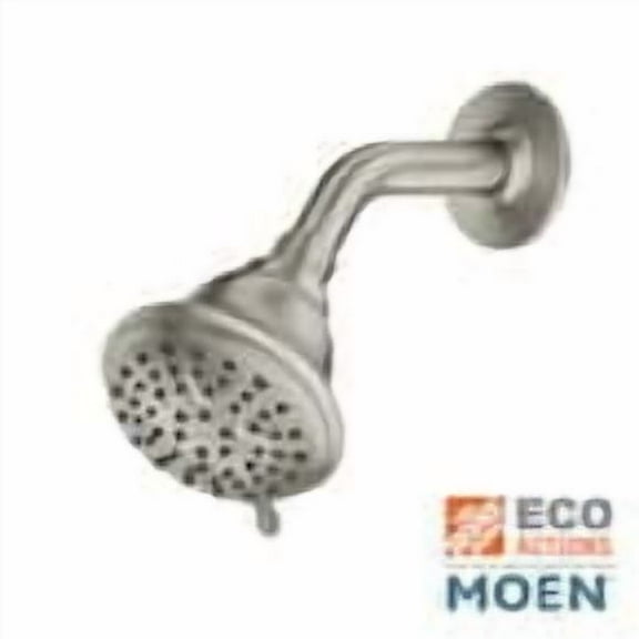MOEN Attune 8-Spray Patterns, 4 in. Wall Mount Fixed Shower Head in Spot Resist Brushed Nickel