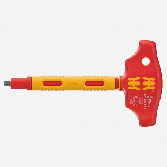 Wera Tools 410 I Vde A Ra Vde-Insulated T-Handle Adapter Screwdriver