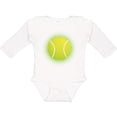 thumbnail image 3 of Inktastic Tennis Ball Sports Gift Boys or Girls Long Sleeve Baby Bodysuit, 3 of 5