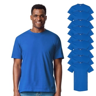 Men's 100% Cotton Crew Neck Short Sleeve T-Shirts, 12 Pack