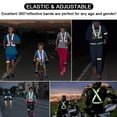 thumbnail image 5 of Chaleco reflectante, cinturón reflectante con 2 brazaletes reflectores, ajustable, alta visibilidad, ultraligero y cómodo para correr, caminar, andar en bicicleta, 5 of 5