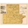 thumbnail image 2 of Andreas 24x20 Gold Ornate Wood Framed with Double Matting Museum Art Print Titled - Mcleod  Sibley Minnesota Landowner - Andreas 1874, 2 of 4