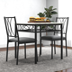 thumbnail image 2 of Garvee Conjunto de Comedor de 3 Piezas para 2 Personas, Mesa de Cocina con Estructura Metálica y 2 Sillas Tapizadas, Diseño que ahorra espacio, para Espacios Pequeños, Apartamento, Gris, 2 of 7