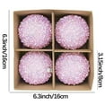 thumbnail image 2 of 4PCS Christmas Decor,Christmas Balls,Sequined litter Plastic Hanging Ornament for Christmas Tree Thanksgiving Wedding Party Home Decor,Gifts,3.15 Inch,Pink, 2 of 3