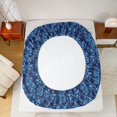 thumbnail image 5 of Feelyou Blue Mandala Damask Twin Sheet Sets, Boho Western Snake Bedding, 3-Piece, 5 of 7