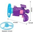 thumbnail image 2 of Celerypet Light-Up Flying Disc Cat Launcher Set, Celery Pets Cat Fetch Toy with Colorful Flying Propellers Set, Flying Disc Launcher Toy for Cats, Colorful Propellers Cat Fetch Toy (Purple-2PCS), 2 of 6