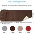 thumbnail image 3 of Visland Sofa Chair Couch Armrest Organizer, 5 Pockets Anti-Slip Armchair Storage Bag, Fits for Tablet, Phone, Pad, Book, Magazines, TV Remote Control, 3 of 7