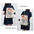 thumbnail image 4 of FORMRS Women's Travel Backpack Purse Anti-Theft Hidden Pockets Casual Shoulder Bag, Pink Flower, 4 of 7