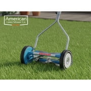 American Lawn Mower Company 2204-14 14-Inch 4-Blade Push Reel Lawn Mower, Blue