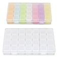 thumbnail image 2 of Nail Art Storage Box, Durable Portable Nail Rhinestone Storage Box 28 Grids  For Jewelry, 2 of 8