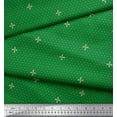 thumbnail image 3 of Soimoi Green Poly Georgette Fabric Artistic Floral Print Fabric by the Yard 52 Inch Wide, 3 of 5