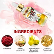 Aliver Rose Vitamin E Oil for Face Body, Rich in Vitamins and Antioxidant, Moisturizer for Dryness, Fine Lines, Scar Skin (Guasha Tool Included)