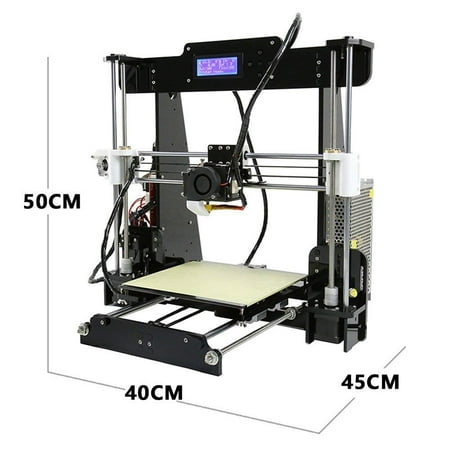 ANET A8 3D Printer,Desktop Acrylic LCD Screen Printer 220 x 220 x 240mm Compatible with Windows XP/7/8/10, Mac, (Best Out Of The Box 3d Printer)