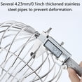thumbnail image 3 of TOP-MAX 4PCS Stainless Steel Gutter Downspout Guard Roof Downspout Leaf Filter for Gutters Protection Guards Silver, 3 of 8