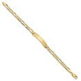 thumbnail image 2 of 14K Yellow Gold bracelet ID Figaro 8 in 5.5 mm 5 Flat Link, 2 of 3