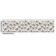 thumbnail image 3 of Ambesonne Spring Fabric by the Yard Upholstery, Retro Repeating Floral Art, 10 Yards, Dark Blue Grey White, 3 of 5