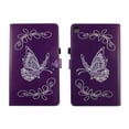 thumbnail image 4 of TPU Shell Case for Lenovo Tab M8 HD (TB-8505F/TB-8505X) Purple Butterfly Slim PU Leather Folding Stand Cover with Auto Wake/Sleep for 8.0 Inch, 4 of 6