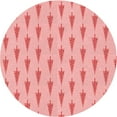 thumbnail image 1 of Ahgly Company Indoor Round Patterned Baby Pink Area Rugs, 4' Round, 1 of 6