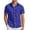 Blue, variant on Hpapadks Mens Shirt Short Sleeve Carnival Sequin Digital 3D Print Lapel Button Down Tops Loose Dress Shirts for Men Blue L