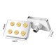thumbnail image 3 of Cabezal de ducha de alta presión Accesorios de baño Cabezal de ducha tipo lluvia (Plata) Ndcxsfigh  Libre de BPA, 3 of 6