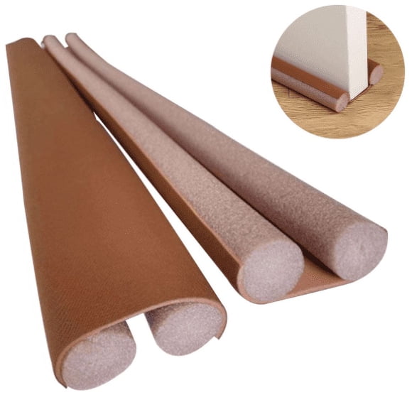 Twin Door Draft Stopper, Under Door Bottom Seal Strip Noise Blocker for Door Insulation and Soundproofing, 37.41inch Length Adjustable