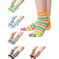 thumbnail image 1 of Calcetines SATINIOR de algodón separados por todos los dedos, 6 pares, 1 of 7