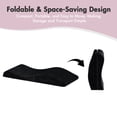 thumbnail image 3 of Advwin Foldable Foam Topper for Lash & Massage Beds, Adjustable Straps, Anti-Slip Bottom, Ergonomic Curved Massage Table Mattress Topper, Spa Bed Cushion for Beauty Salon & Spa, Black, 3 of 11