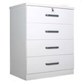 thumbnail image 1 of Better Home Products Commode de Rangement Liz Super Jumbo 4 Tiroirs en Blanc, 1 of 9