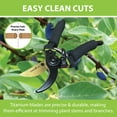 thumbnail image 5 of GARDEN GURU Soft Grip Garden Pruning Shears Scissors Clippers Hardened Titanium Blades Comfort Grips Heavy Duty Bypass Hand Pruners Branch Cutters for Gardening Trimming Bushes Flowers Plants (4), 5 of 5