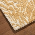 thumbnail image 5 of NICOLE MILLER NEW YORK Mod Damask Chambray Handcrafted Area Rug, 100% Wool Rug, Gold, 5'x7’, 5 of 9