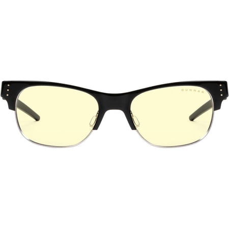 Gunnar Optiks Blue Light Blocking Gaming and Computer Eyewear/ Cypher- Amber Tint, Onyx Frame, Onyx Frame/Amber Lens