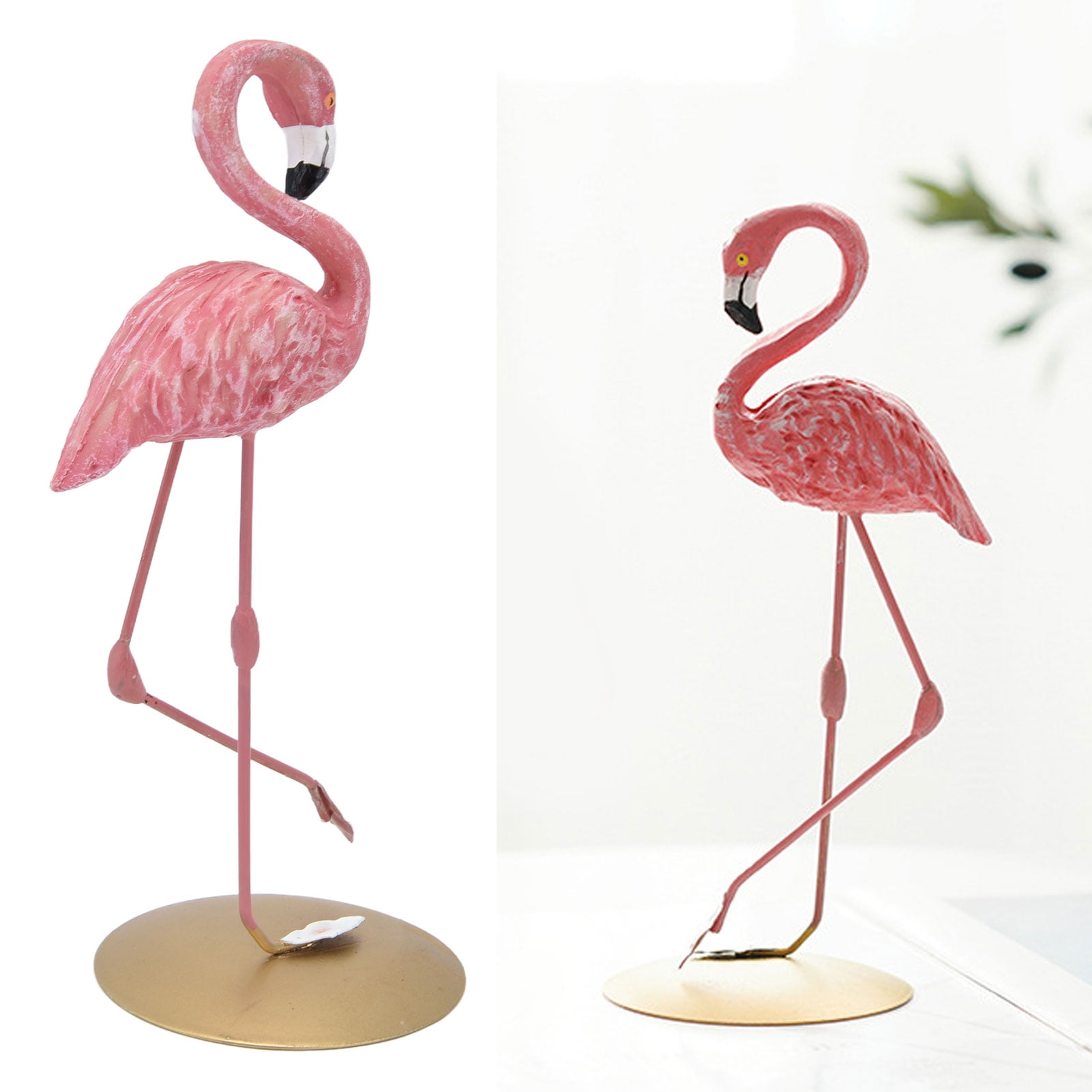 Resin Flamingo Figurine Pink Flamingo Ornaments Pink Flamingo Statue