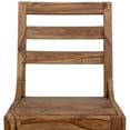 thumbnail image 3 of Porter Designs Urban Solid Sheesham Wood Dining Chair, Brown (Set of 2), 3 of 10