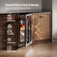 thumbnail image 5 of Ca'Lefort 15'' Beverage Refrigerator Cooler,100 Cans Beverage Fridge,Built in or Freestanding Beverage Center with Stainless Steel Door, 5 of 11