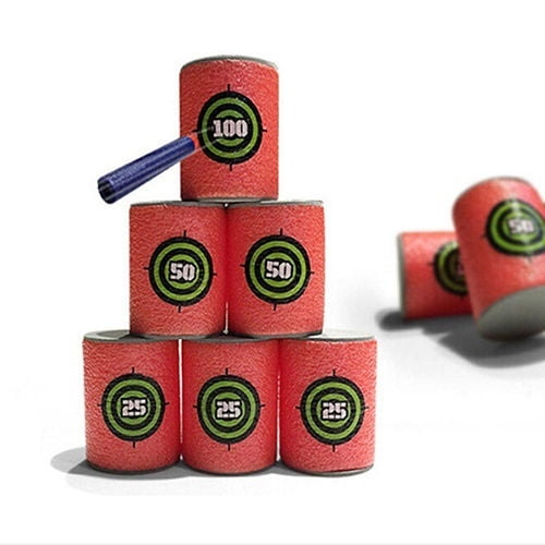 6Pcs Gun Toy Bullet Target Elite Series Blasters Darts Kids Toy Gun Gifts