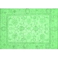 thumbnail image 1 of Ahgly Company Indoor Rectangle Oriental Emerald Green Traditional Area Rugs, 7' x 9', 1 of 4