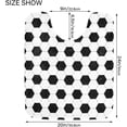 thumbnail image 5 of SKYSONIC Toilet Bathroom Rugs Sets 2 Piece, Soccer Ball Black and White Background Soft Absorbent Fluffy Toilet Mat Set Non-Slip Rubber Backing Bath Mats for Bathroom,16"x24"+20"x24", 5 of 7
