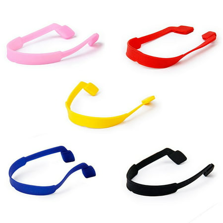 5 Colors Eyeglasses Sunglasses Glasses Anti-slip Elastic Silicone Headband Strap