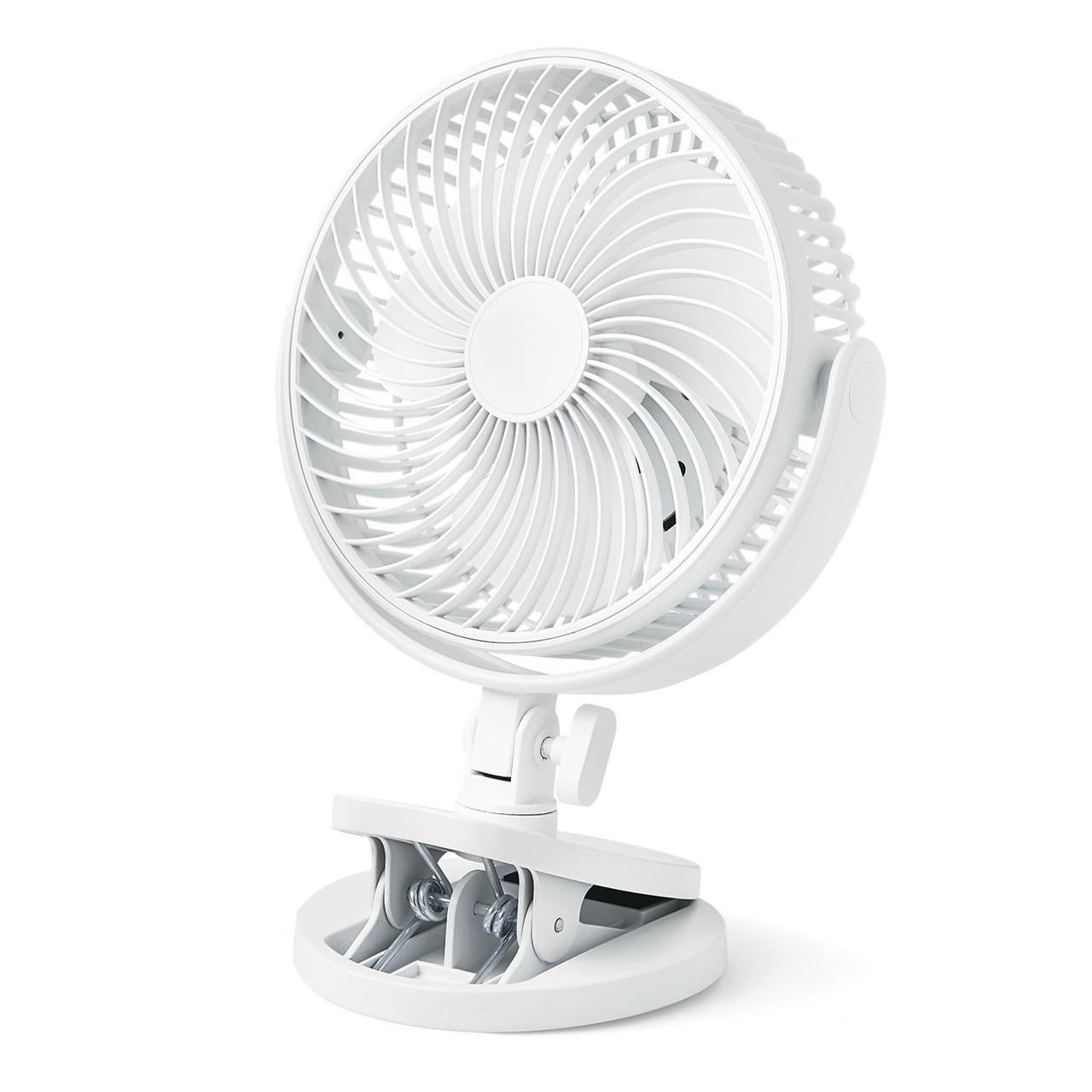 (2 pack) Mainstays 6-inch New Desktop or Clip-on AC Electric Personal Indoor Fan with 2 Speeds, White