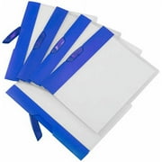 Storex Swing Clip Clear Report Covers, Stripes, Case of 18