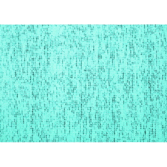 Ahgly Company Indoor Rectangle Abstract Turquoise Blue Contemporary Area Rugs, 2' x 3'