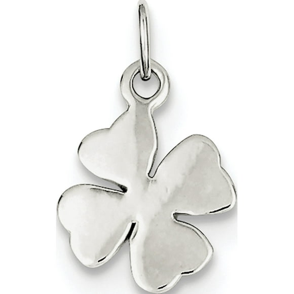 925 Sterling Silver 4 Leaf Clover (12x17mm) Pendant / Charm