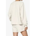 thumbnail image 4 of TheMogan Women's S~3X Cotton Terry Long Sleeve Oversized Top & Drawstring Shorts SET, 4 of 7