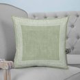 thumbnail image 4 of Light Green Geometric 26x26 Pillow Covers Set of 2, White Greek Key Design Burlap Modern Art Throw Pillow Covers Decorative Couch Cushion Case, Microfiber Square Pillowcases for Bedroom Living Room, 4 of 7
