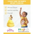 thumbnail image 3 of Disney Princess Moana Belle Cinderella Little Girls 3 Pack Tank Tops Infant to Big Kid, 3 of 5