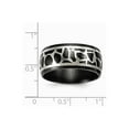 thumbnail image 7 of Edward Mirell Black Titanium & 925 Sterling Silver Polished Cobblestone Ring Size: 12; for Adults and Teens; for Women and Men, 7 of 7