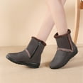 thumbnail image 4 of Gyexs Womens Winter Snow Boots Lined Warm Waterproof Side Zip Ankle Boots Non Outdoor Booties Comfortable Shoes Grey Size 9, 4 of 7