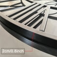 thumbnail image 3 of 24 inch Black Thickened Metal Hollow Wall Clock - Roman Numeral Silent,Living Room/Bedroom/Hallway Decor Modern Minimalist Metal Wall Watch, 3 of 8