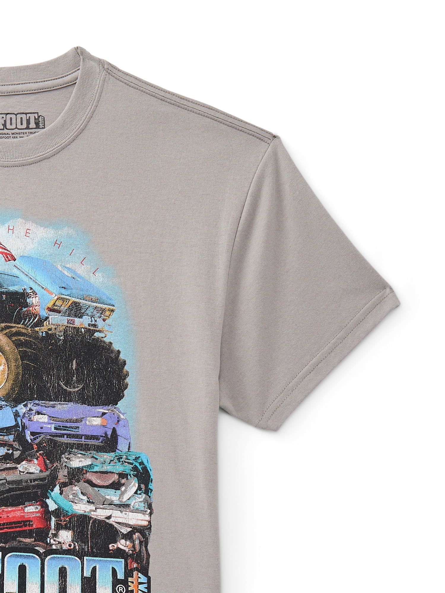 Bigfoot Smash Boys Graphic Tee with Short Sleeves, Sizes 4-18